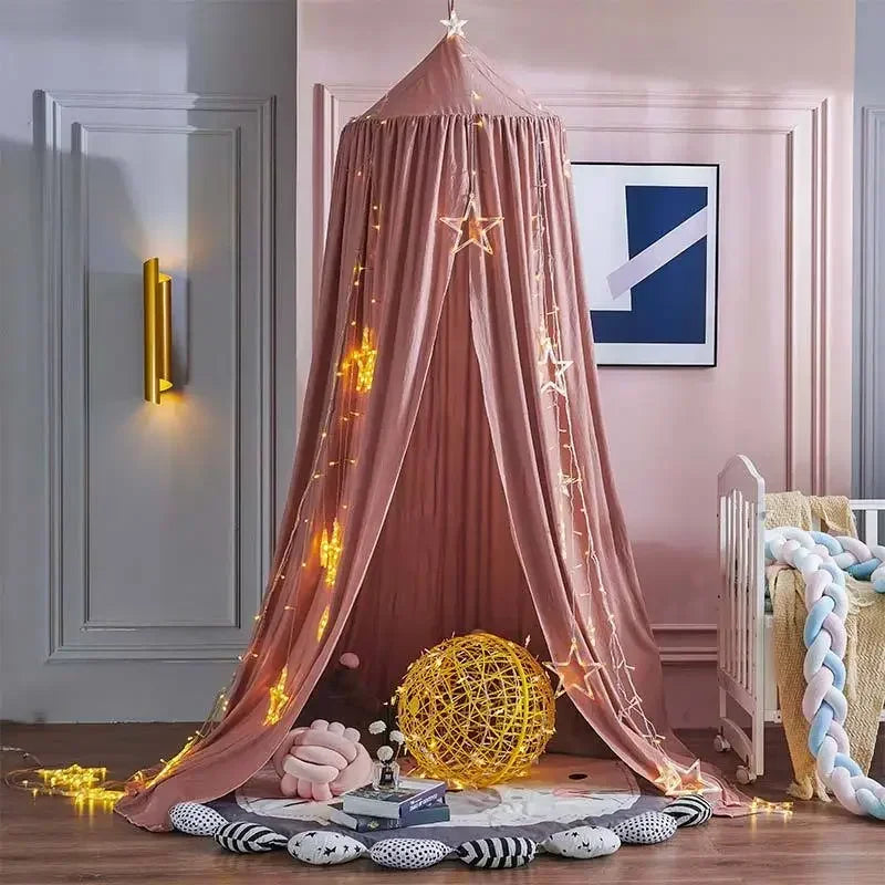 Ciel-de-Lit-bebe-Vieux-Rose-feerique