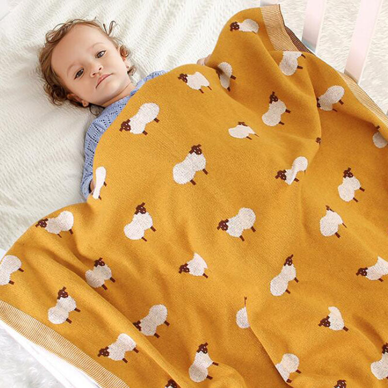 Couverture-Bebe-Tricot-Agneau-douceur