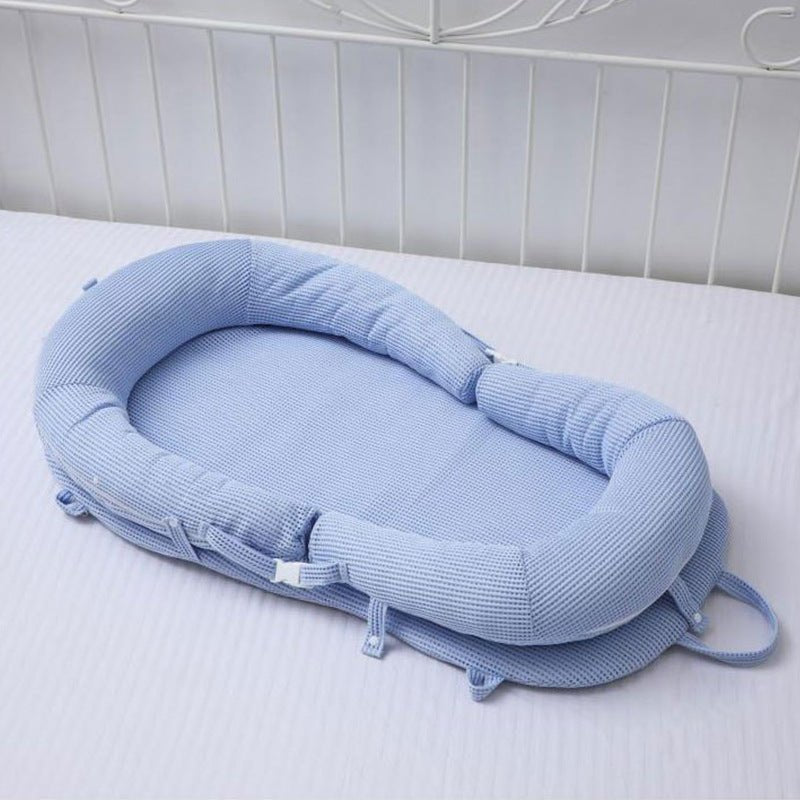 Reducteur-de-Lit-Bebe-Pliant-Bleu-reflux