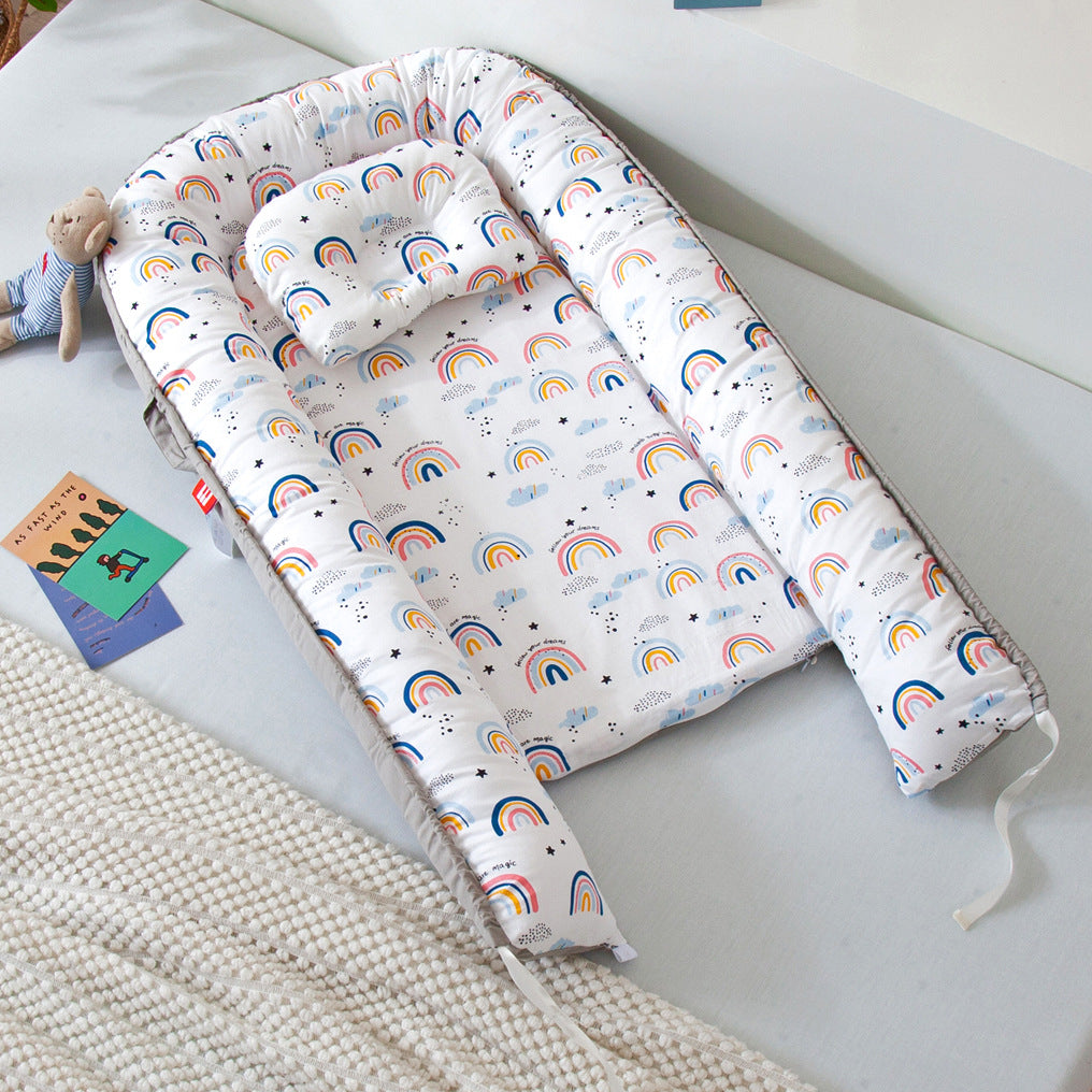 Reducteur-de-Lit-Beige-Arc-en-ciel-adaptable