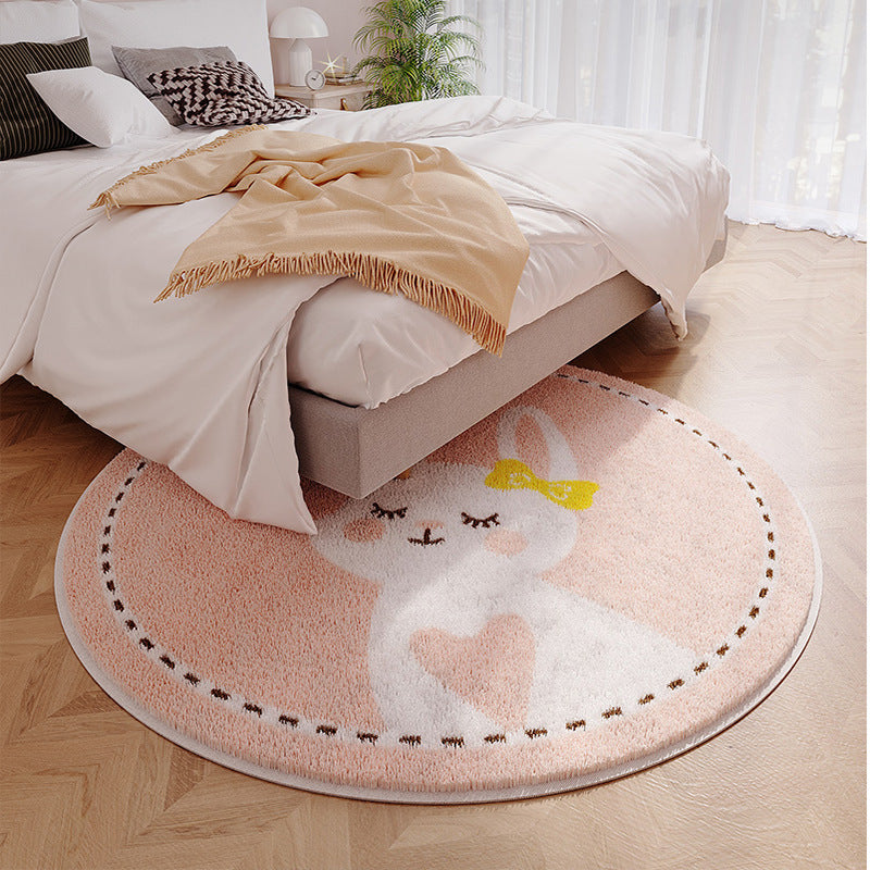 Tapis-Bebe-Lapin-Coeur-Rose-decoration
