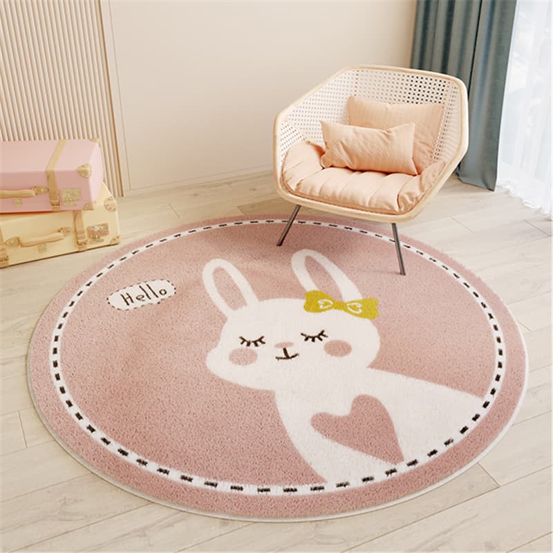 Tapis-Bebe-Lapin-Coeur-Rose-douceur