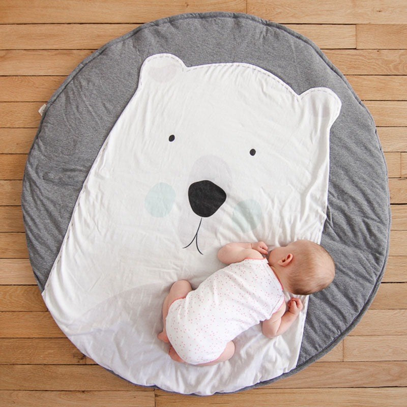 Tapis-Bebe-Molletonne-ours-polaire