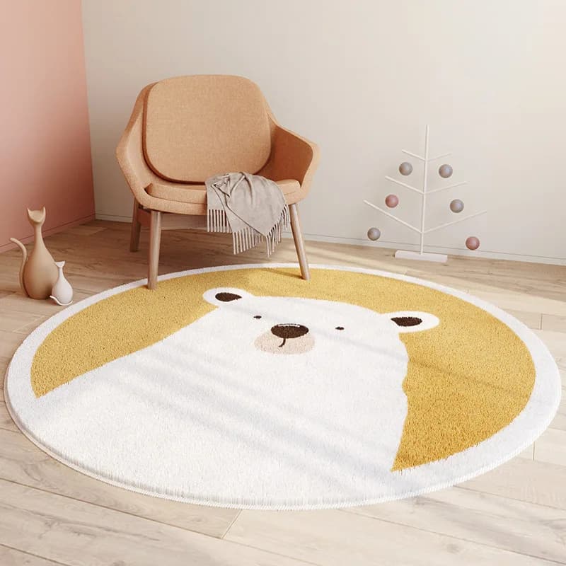 Tapis-Bebe-Petit-Ours-Polaire-Jaune-douceur