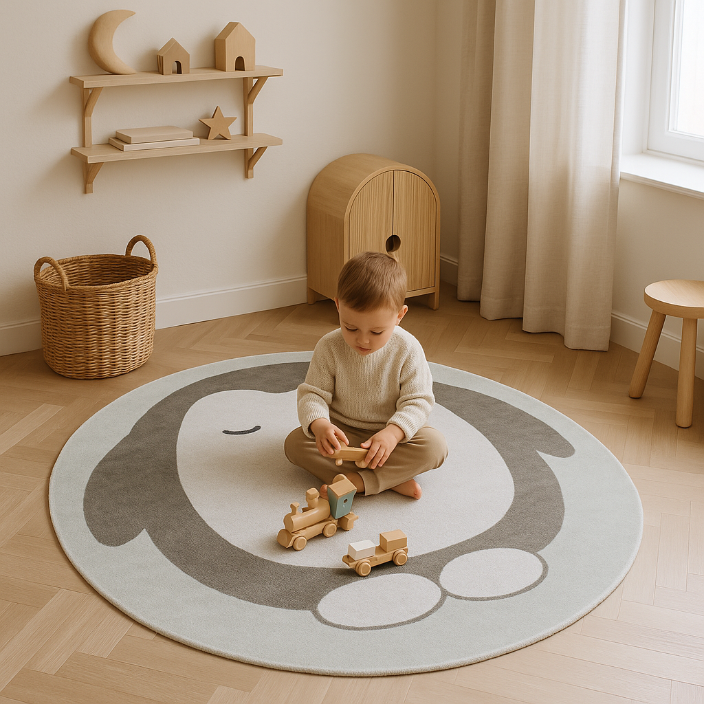 Tapis-Enfant-Lavable-Pingouin-douceur