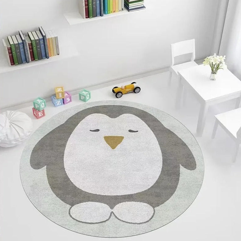 Tapis-Enfant-Lavable-pingouin-decoration