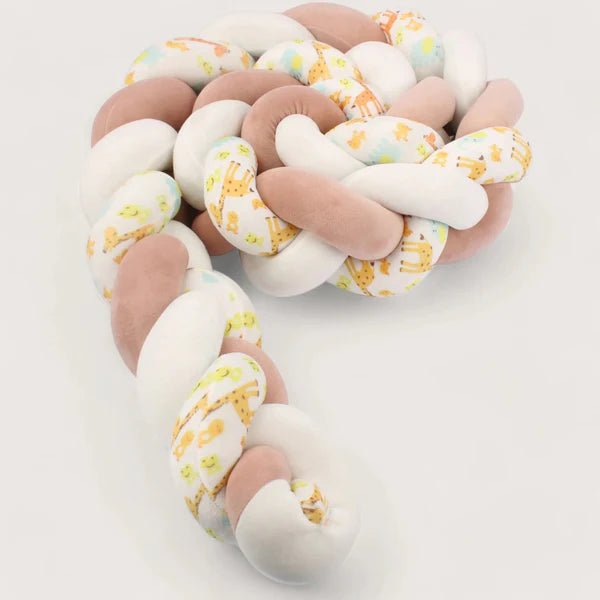 Tresse-de-Lit-Bebe-Rose-Blanc-Imprime-design