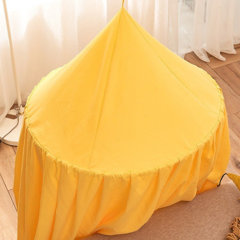 Ciel-de-Lit-bebe-Jaune-suspendu