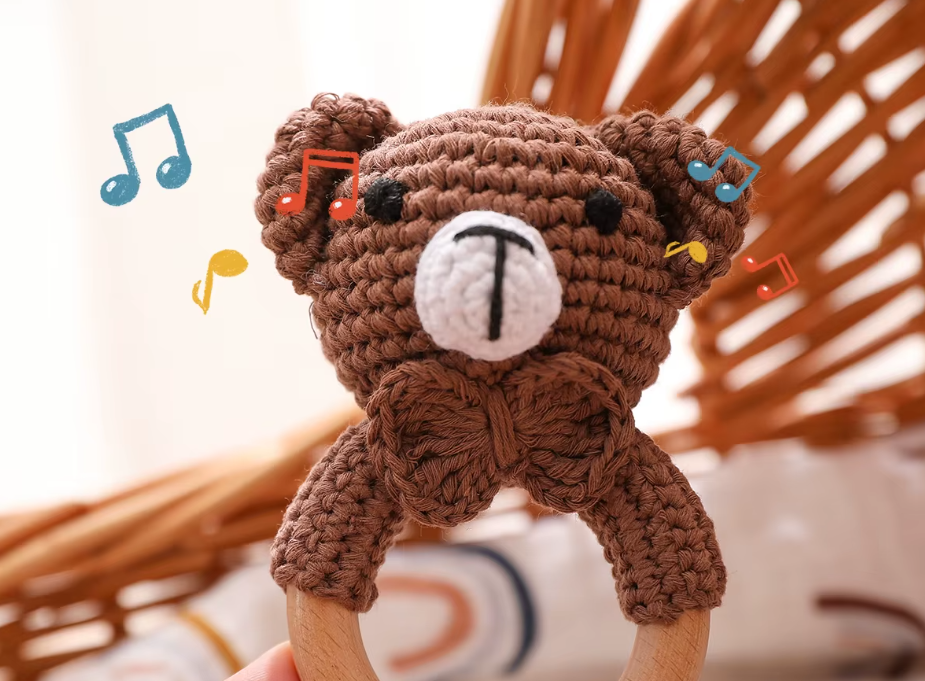 hochet-bebe-crochet-nounours