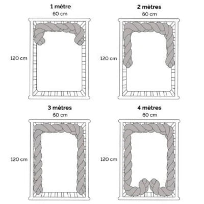 Tresse de Lit Bébé - Rose