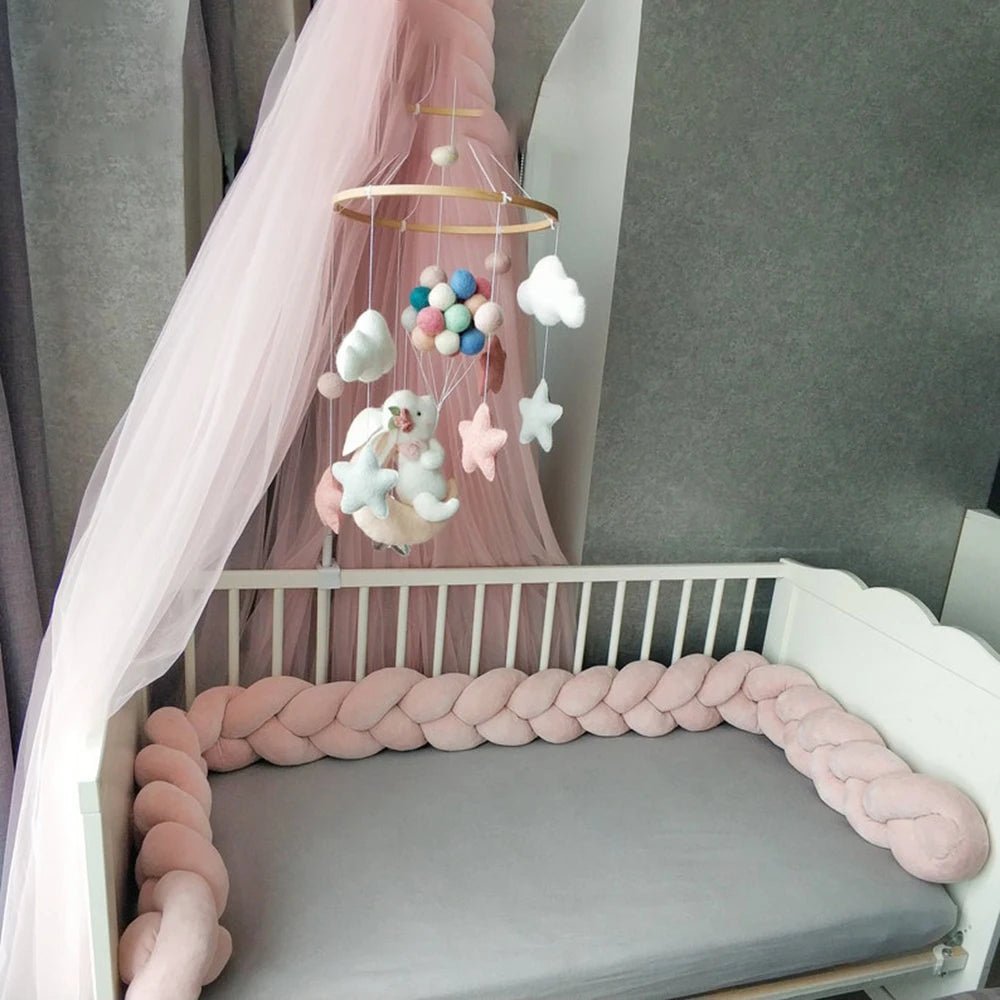 Tresse de lit - Rose dorée