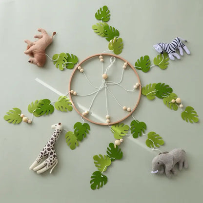 Mobile bebe pour lit - Jungle