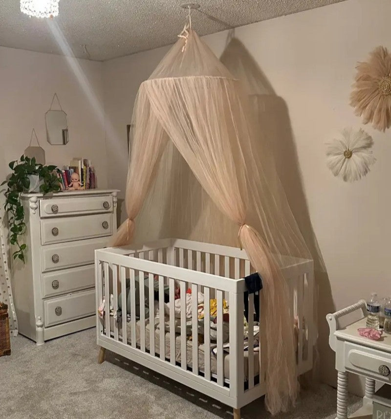 Moustiquaire Lit Bebe - avec Couronne