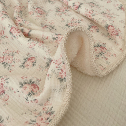 Couverture bébé - Floral | Douceur Polaire