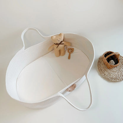 Couffin Bebe - Blanc Petit Ours Brun