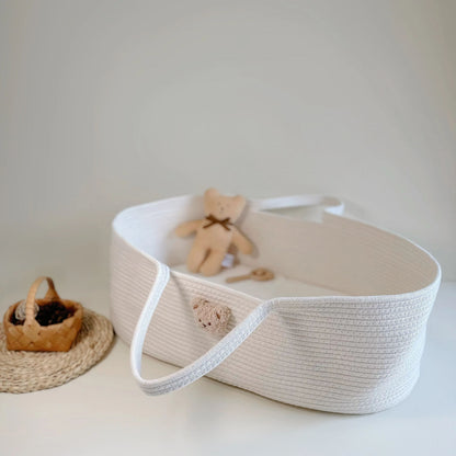 Couffin Bebe - Blanc Petit Ours Brun