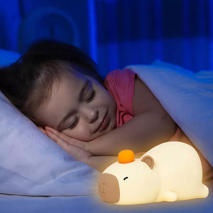 Bebe-Veilleuse-Capybara-nuit-sereine