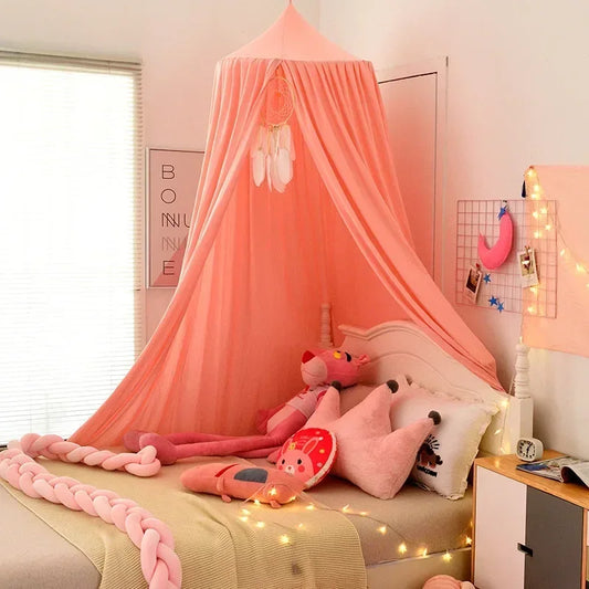 Ciel-de-lit-pour-Fille-Saumon-espace-magique