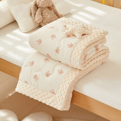 Couette-bebe-epaisse-lapin-rose