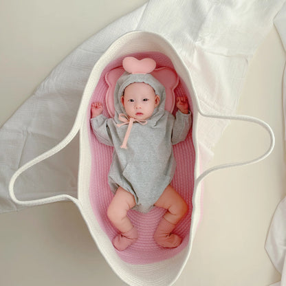 Couffin-Bebe-Blanc-Rose-serein