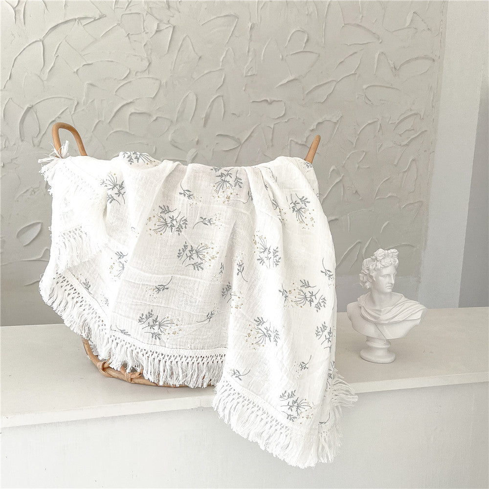 Couverture-Bebe-Gaze-de-Coton-multifonction