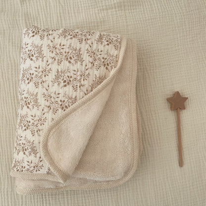 Couverture bébé - Floral | Douceur Polaire