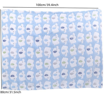 Couverture bébé douce | Éléphant 4 Saisons