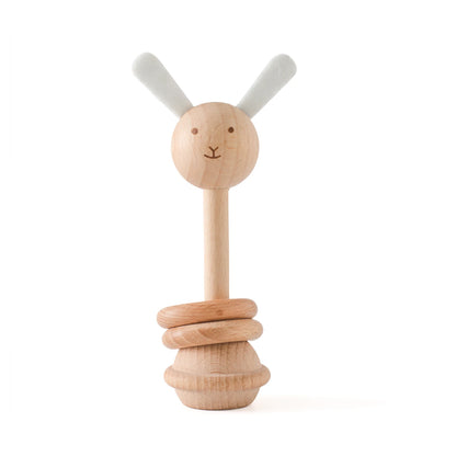 Hochet-bebe-Animaux-Bois-lapin