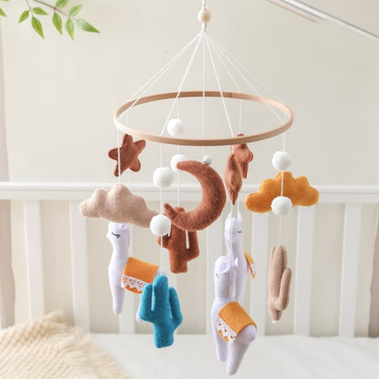 Mobile-bebe-pour-lit-Lama-nuit-sereine