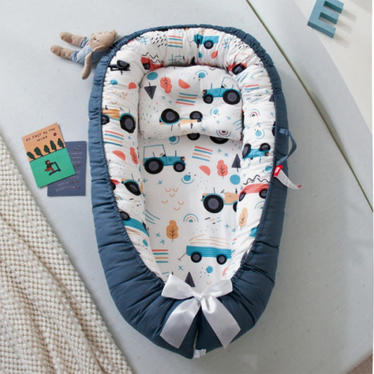 Reducteur-de-Lit-pour-Bebe-Bleu-Tracteur-cocon