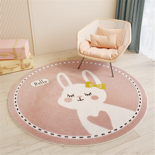 Tapis-Bebe-Lapin-Coeur-Rose-douceur