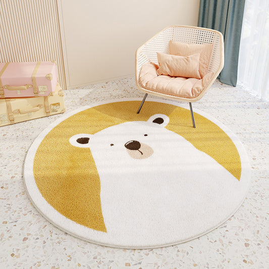 Tapis-Bebe-Petit-Ours-Polaire-Jaune-decoration
