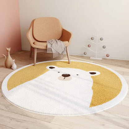 Tapis-Bebe-Petit-Ours-Polaire-Jaune-douceur