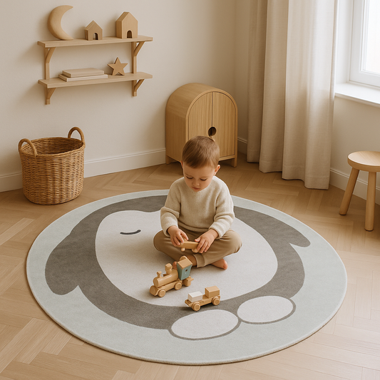 Tapis-Enfant-Lavable-Pingouin-douceur