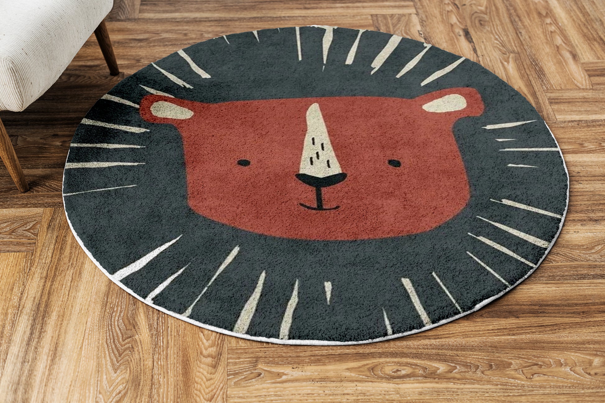 Tapis-pour-Chambre-Bebe-Ours-Brun-decoration
