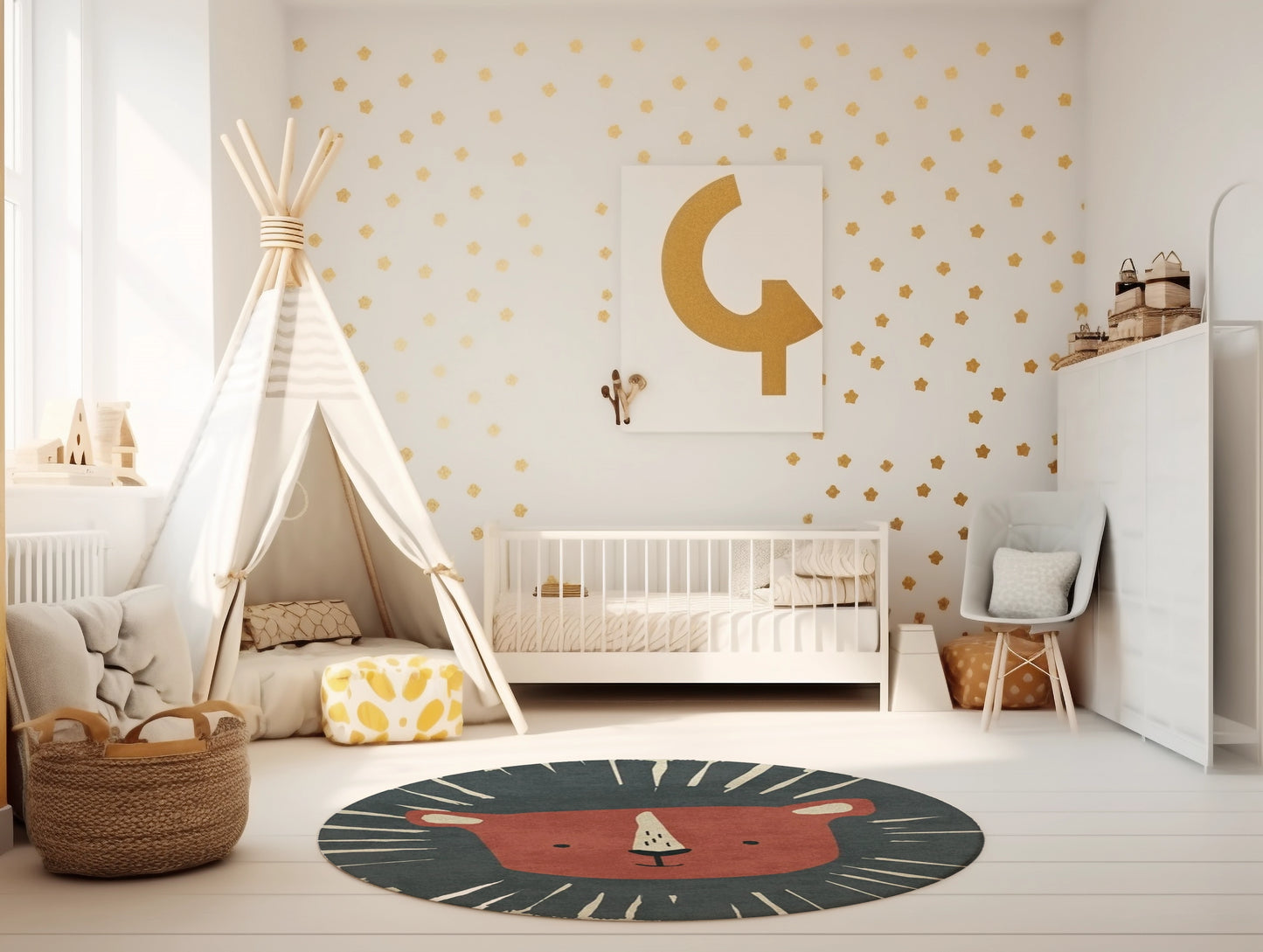 Tapis-pour-Chambre-Bebe-Ours-Brun
