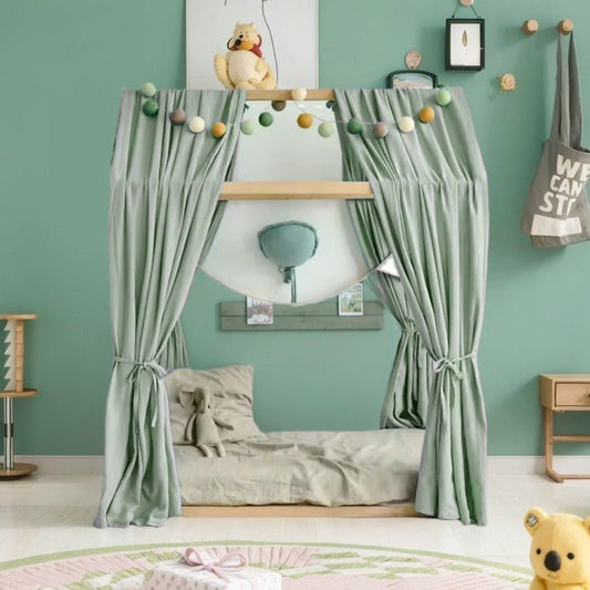 Toile-de-Lit-Cabane-Vert-Sauge-cocon