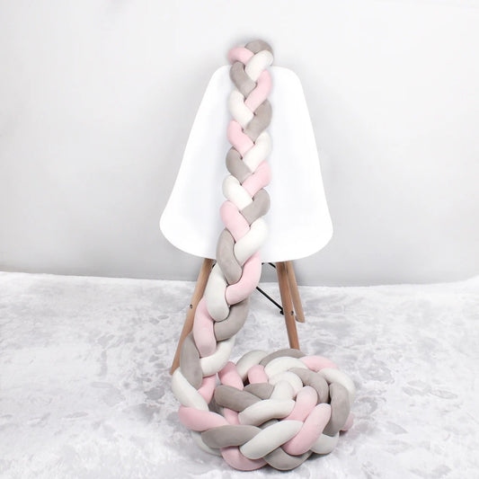 Tresse-de-Lit-Rose-Gris-Blanc-veritable-compagnon