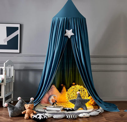 Voile de Lit Bebe - Bleu Canard