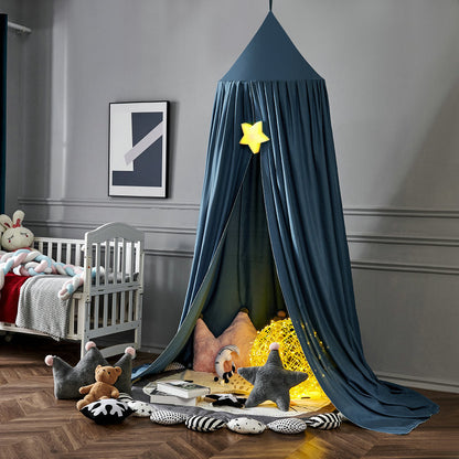 Voile-de-Lit-Bebe-Bleu-Canard-durable