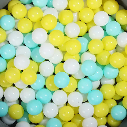 balle-piscine-cyan-jaune-blanc
