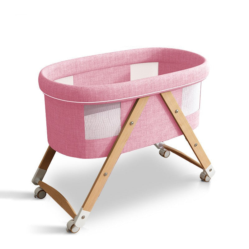 berceau-bebe-pliant-rose